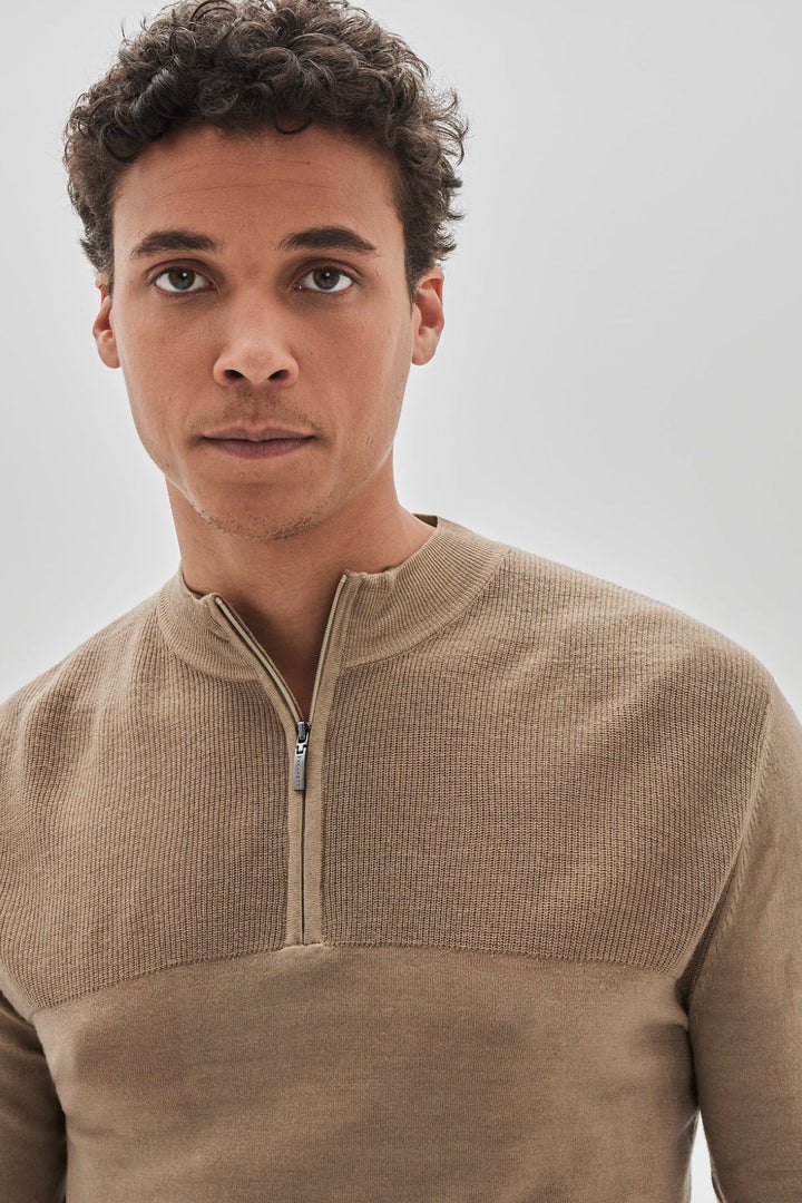 Newbury zipped sweater