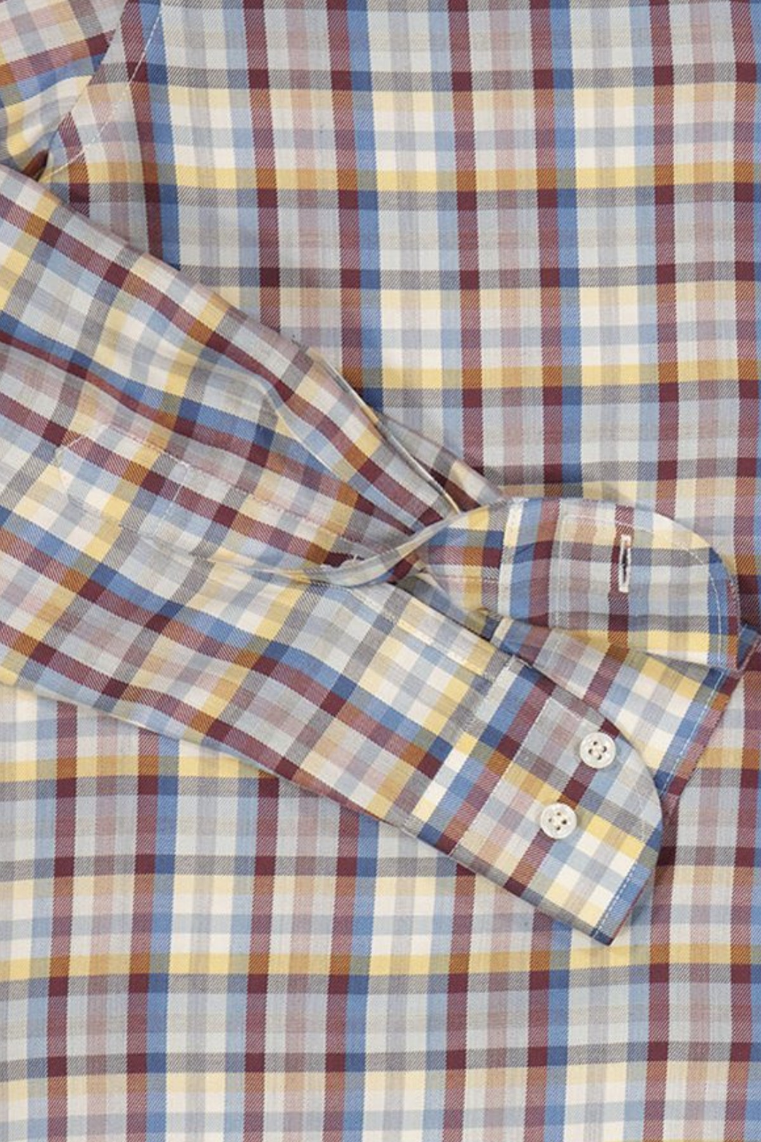 Chemise en flanelle à carreaux multicolores avec col boutonné et tissu doux, parfaite pour les tenues d'automne.