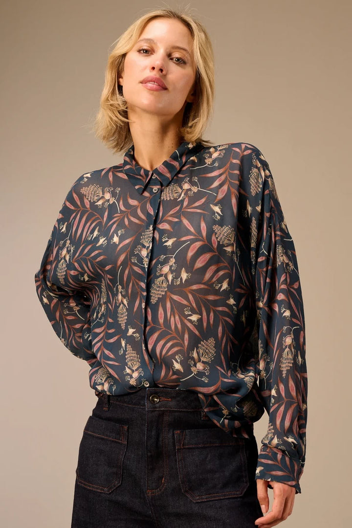 Blouse à imprimé floral pour femme Nile