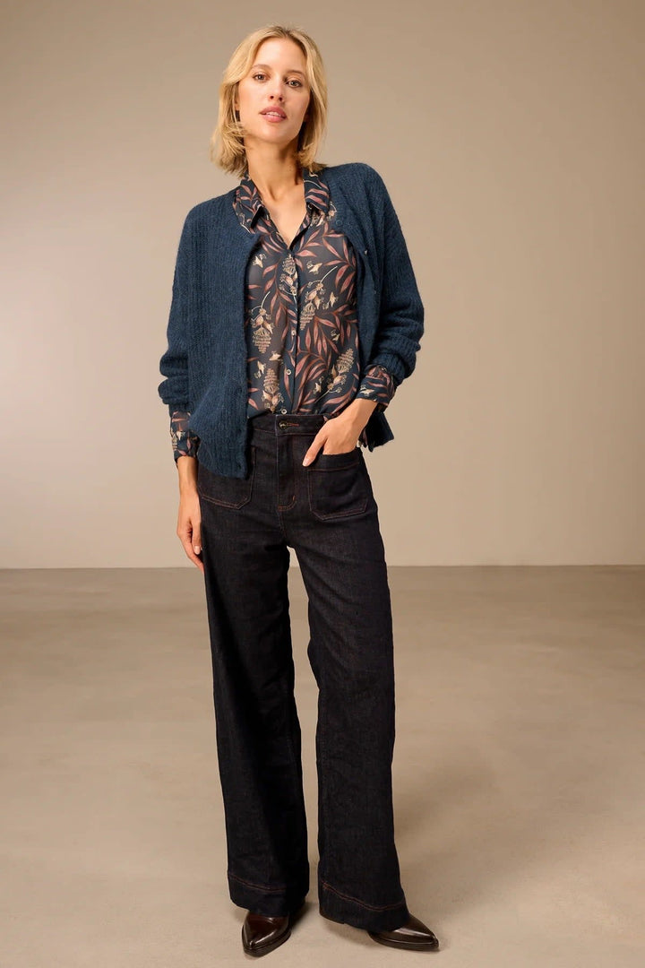 Blouse à imprimé floral pour femme Nile