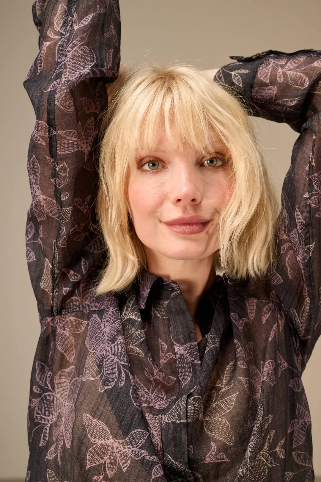 Blouse à imprimé floral pour femme Nile