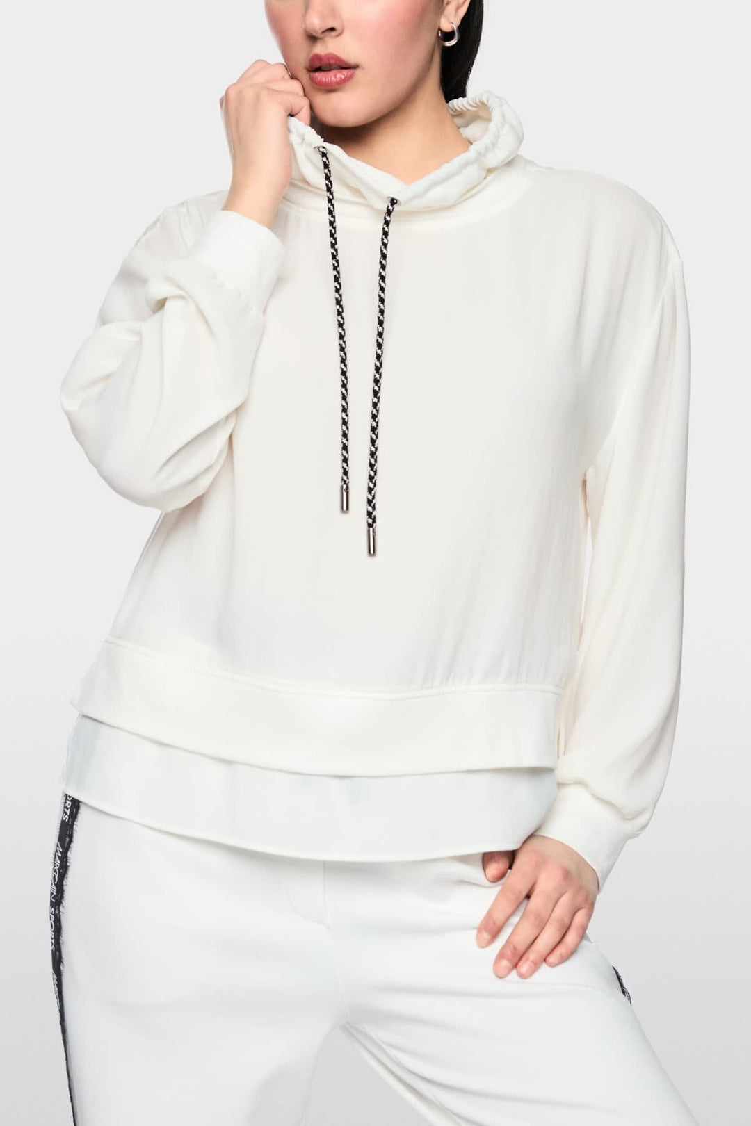 Blouse ample à col avec cordon de serrage pour femme Marc Cain