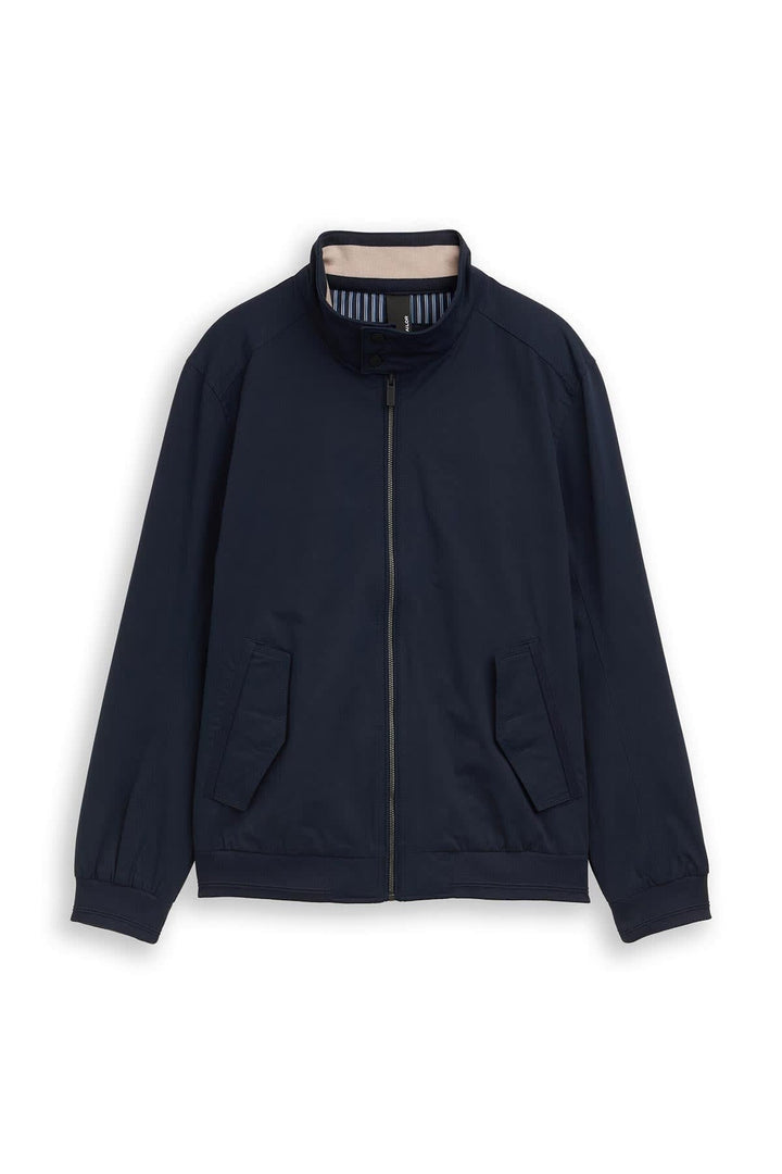 Vue avant blouson bleu clair Tom Tailor homme avec fermeture éclair - Valérie Simon