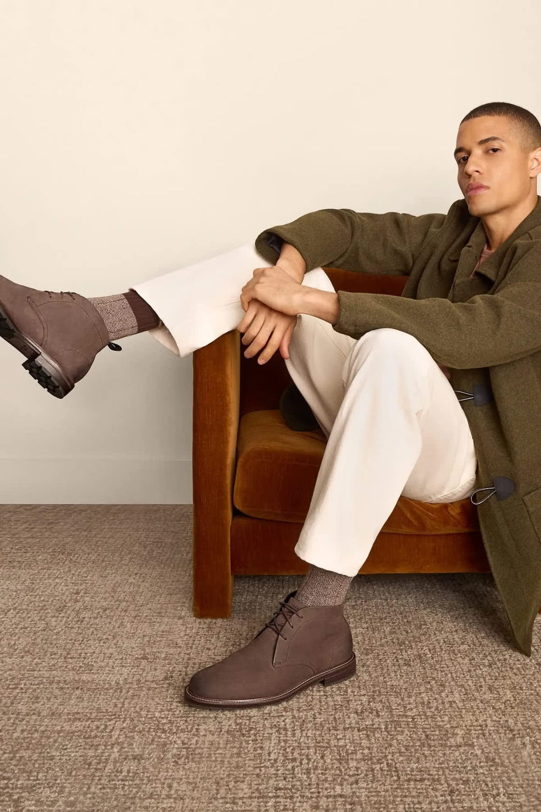 Bottes Chukka en cuir à lacets pour homme Cole Haan