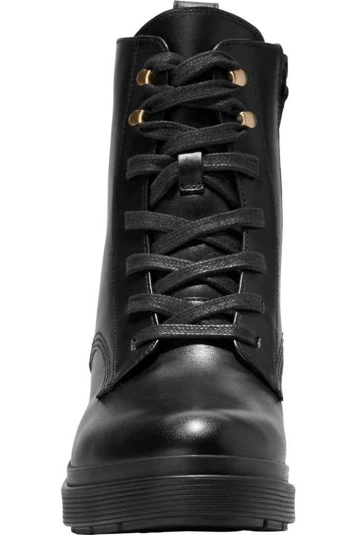 Bottes imperméables à lacets vue de côté pour femme Cole Haan