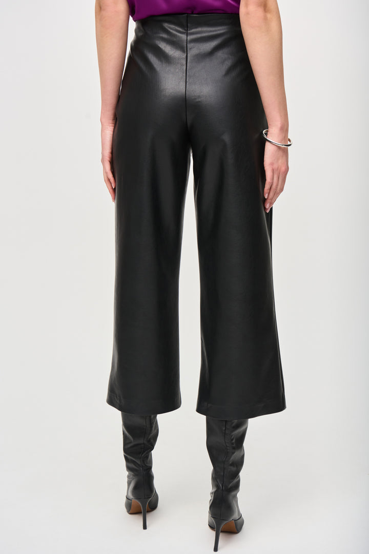 Leather effect pants