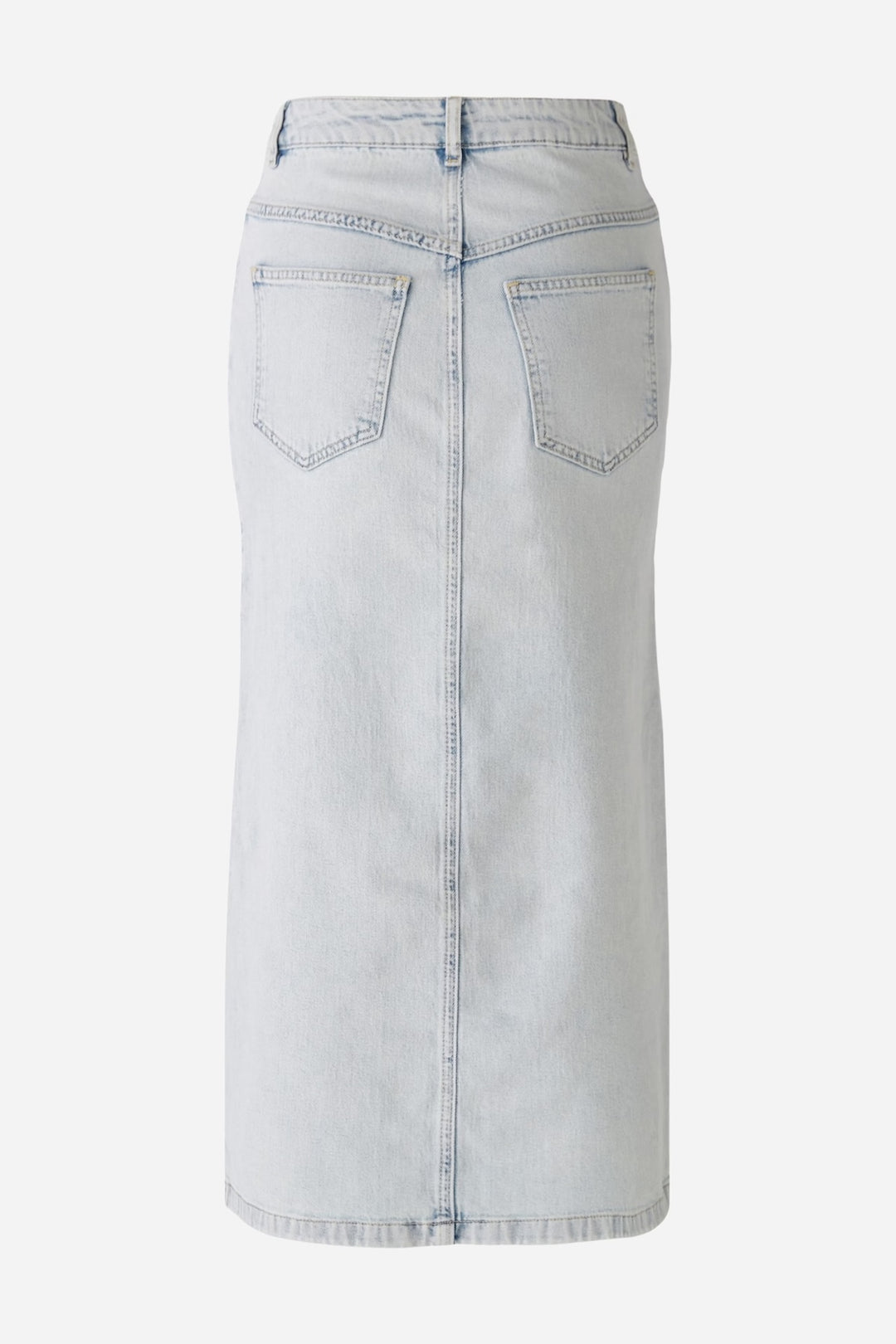 Long denim skirt