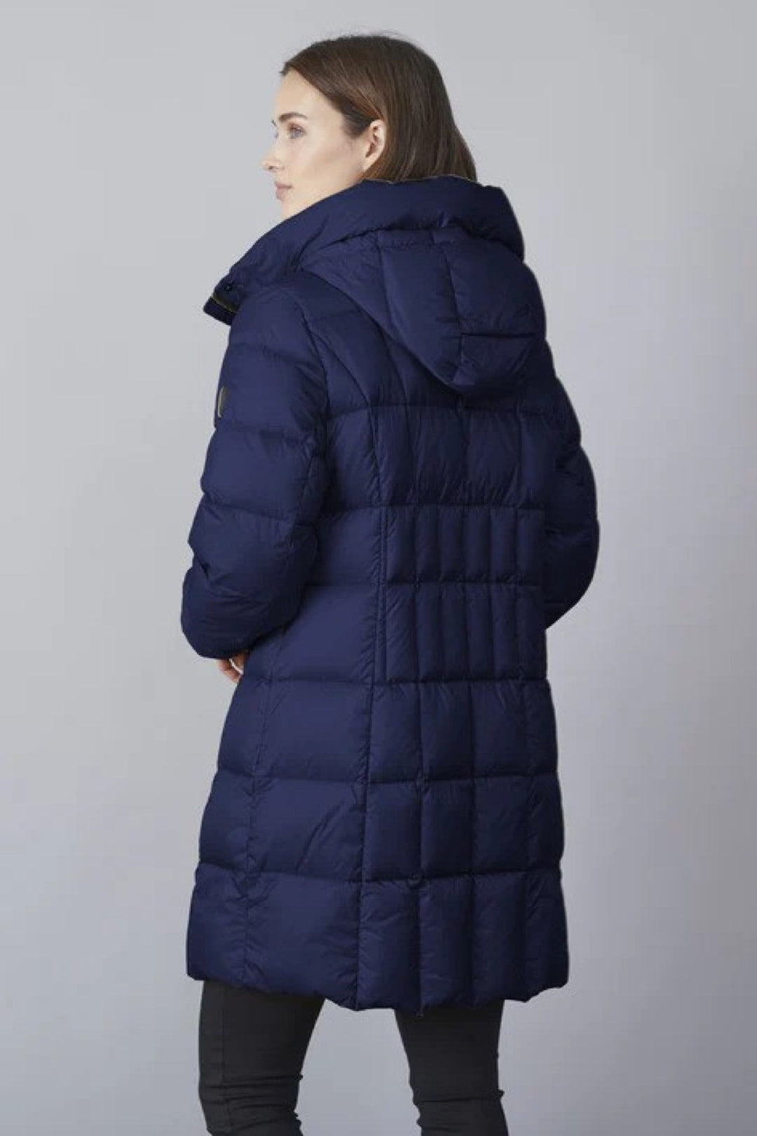 Down jacket with hood