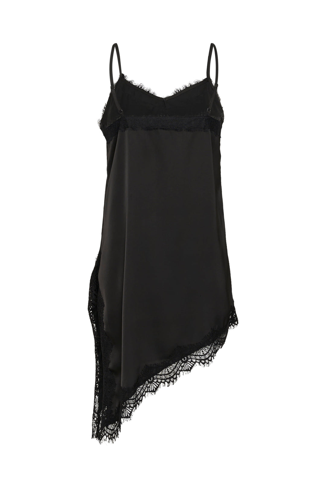 Camisole satinée à dentelle Miala vue de face pour femme Kaffe