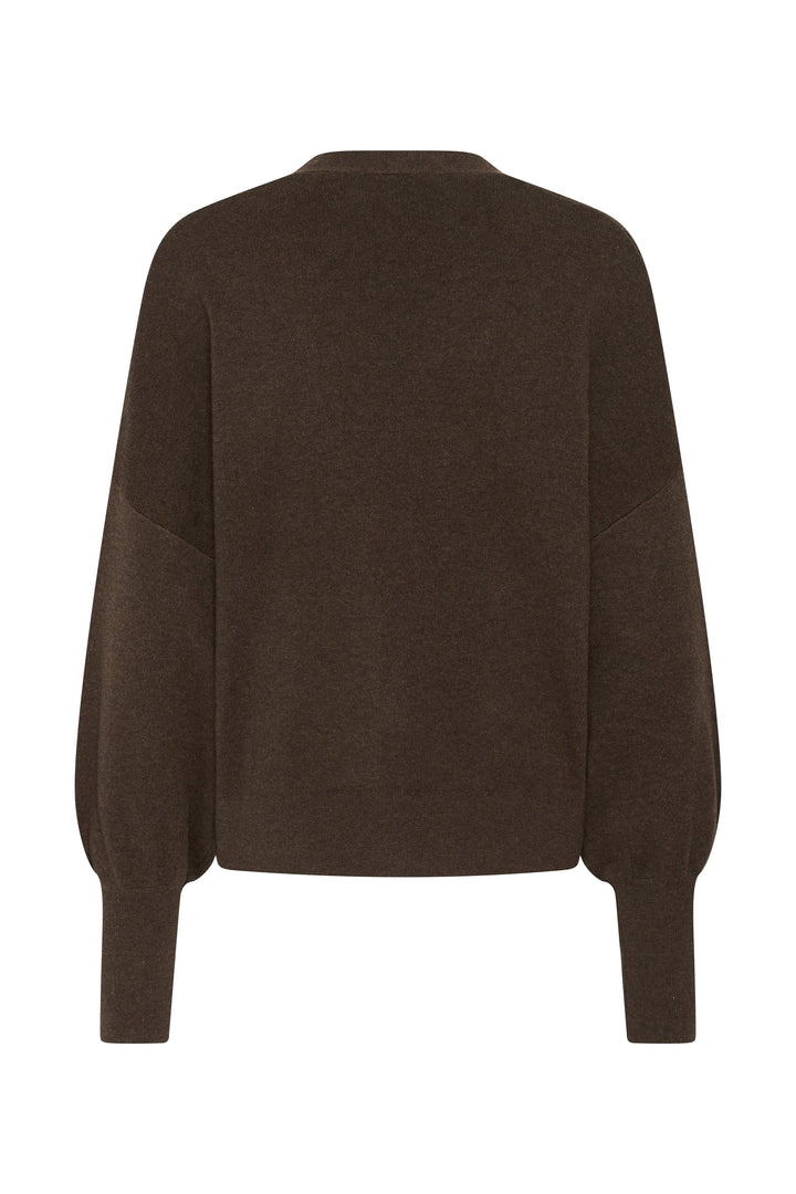 Cardigan à boutons et poches plaquées vue de face pour femme Inwear