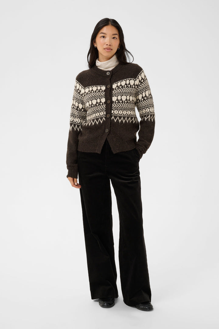 Cardigan Charmaine à motif jacquard pour femme Part Two