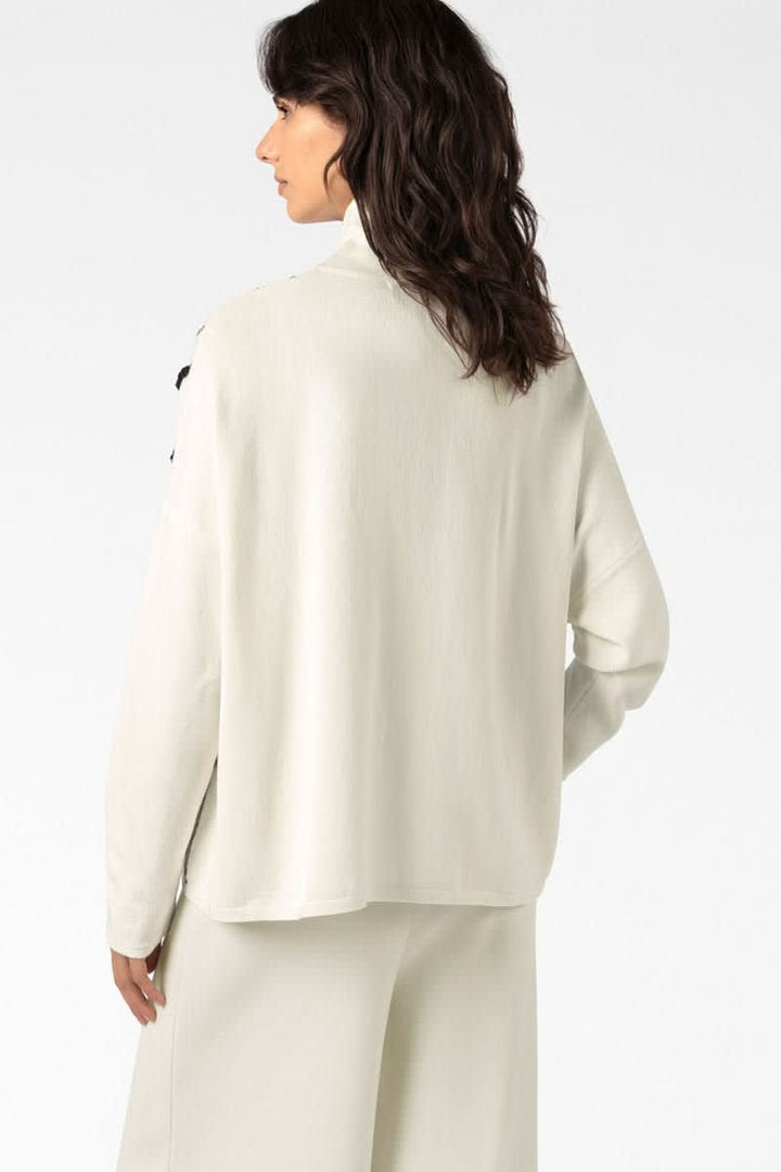 Textured zip-up cardigan for women Sarah Pacini