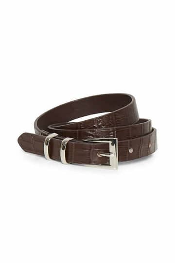 Ceinture fine effet croco Marci pour femme Inwear