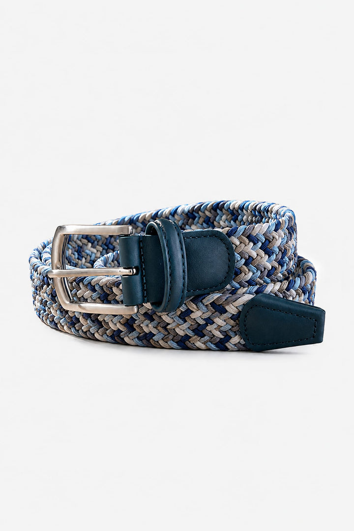 Vue de détail ceinture tressée multicolore Anderson’s pour homme - Valérie Simon