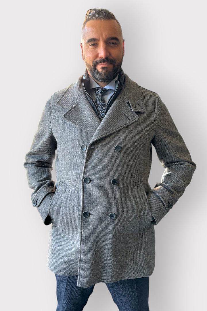 Lined pea coat