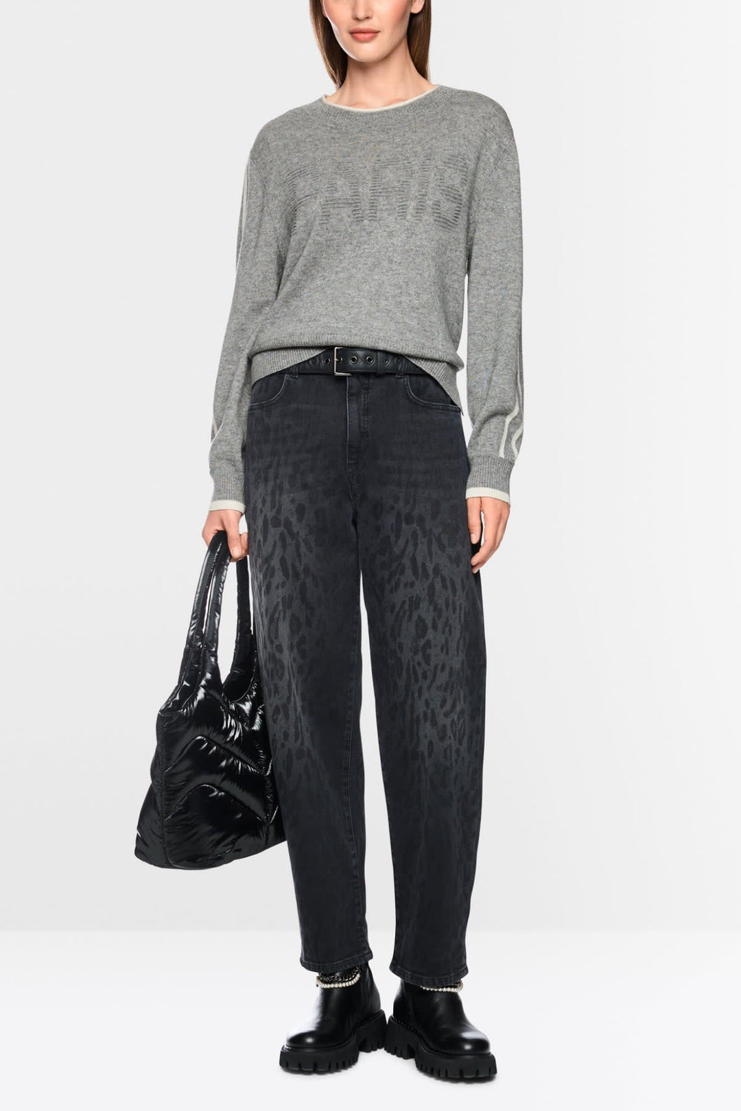 Chandail en laine et cachemire avec inscription Paris pour femme Marc Cain