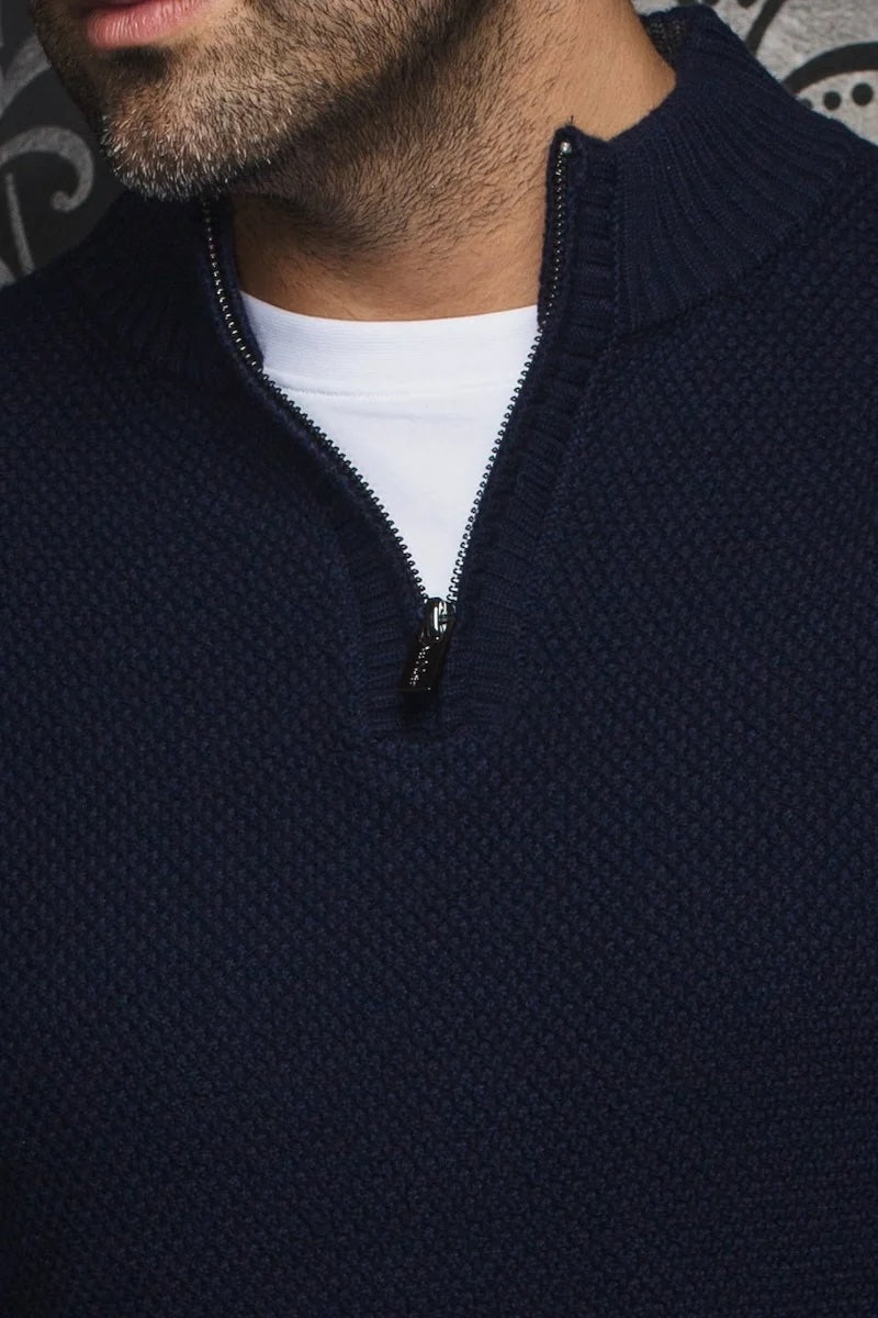Merino Wool Half-Zip Sweater