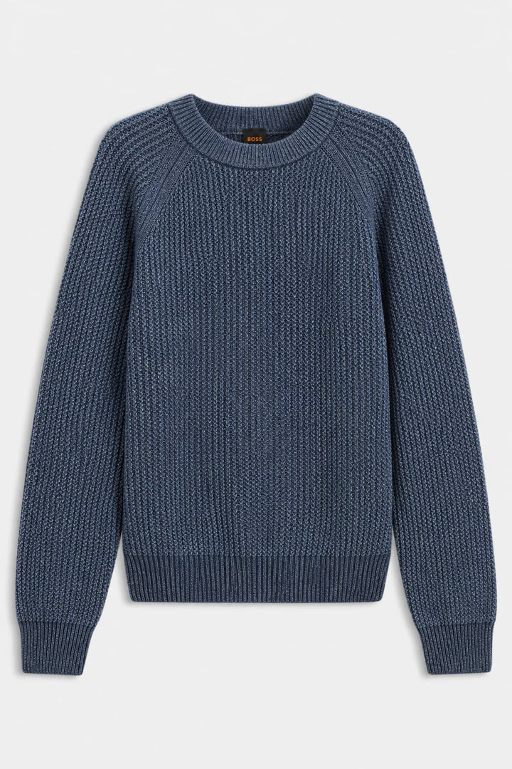 Chandail en tricot à col rond pour homme Hugo Boss