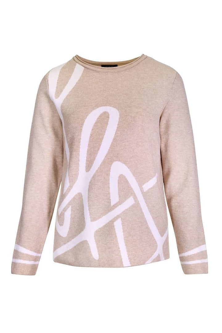 Chandail en tricot à motif abstrait pour femme kennys