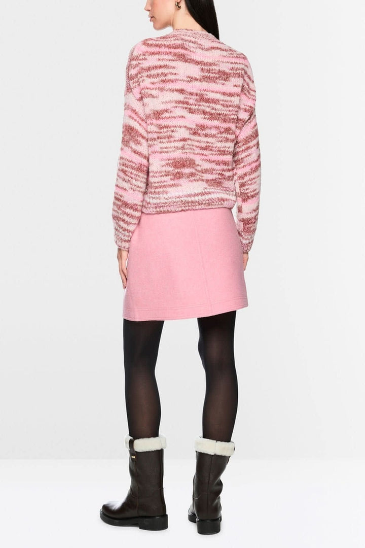 Chandail en tricot à rayures vue de face pour femme Marc Cain