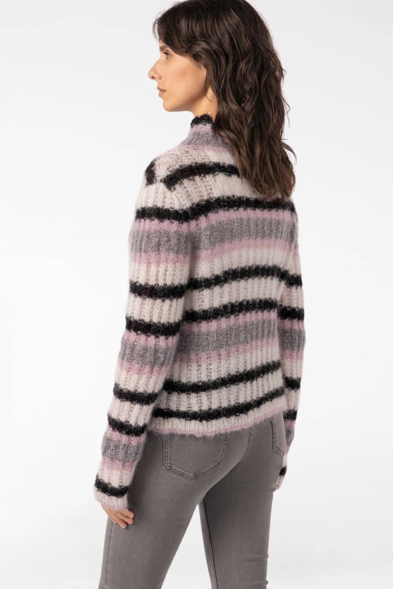 Women's Sarah Pacini striped knit sweater