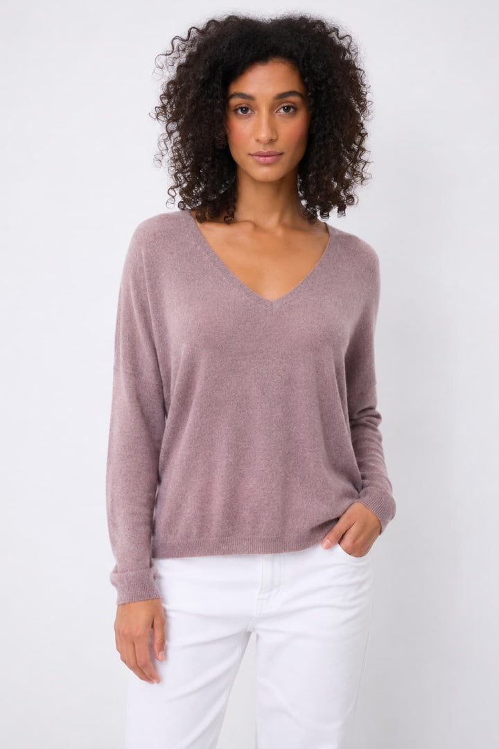 Chandail Pénélope ample à col en V pour femme Not Shy