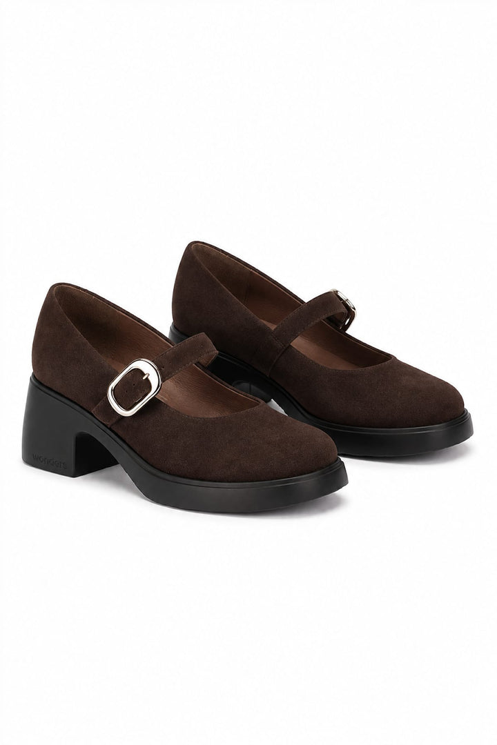 Chaussures de ville à talon et bride à boucle pour femme Wonder