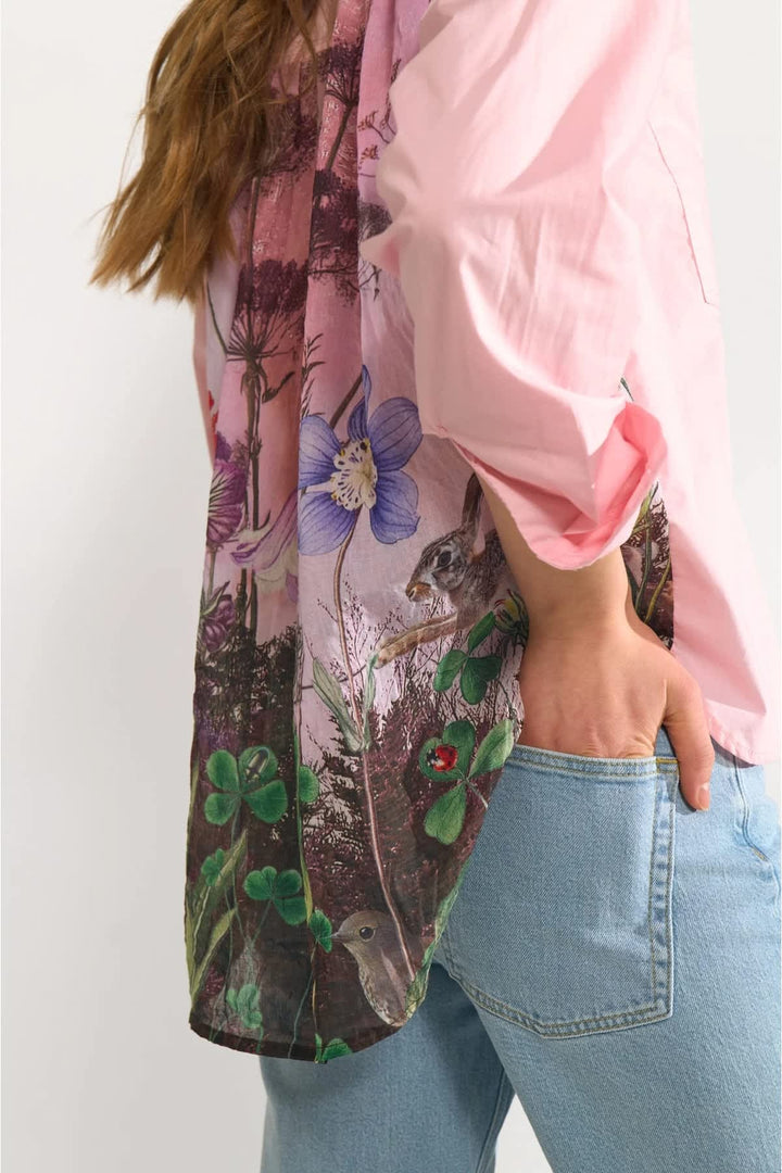 Chemise avec imprimé floral au dos pour femme Numph