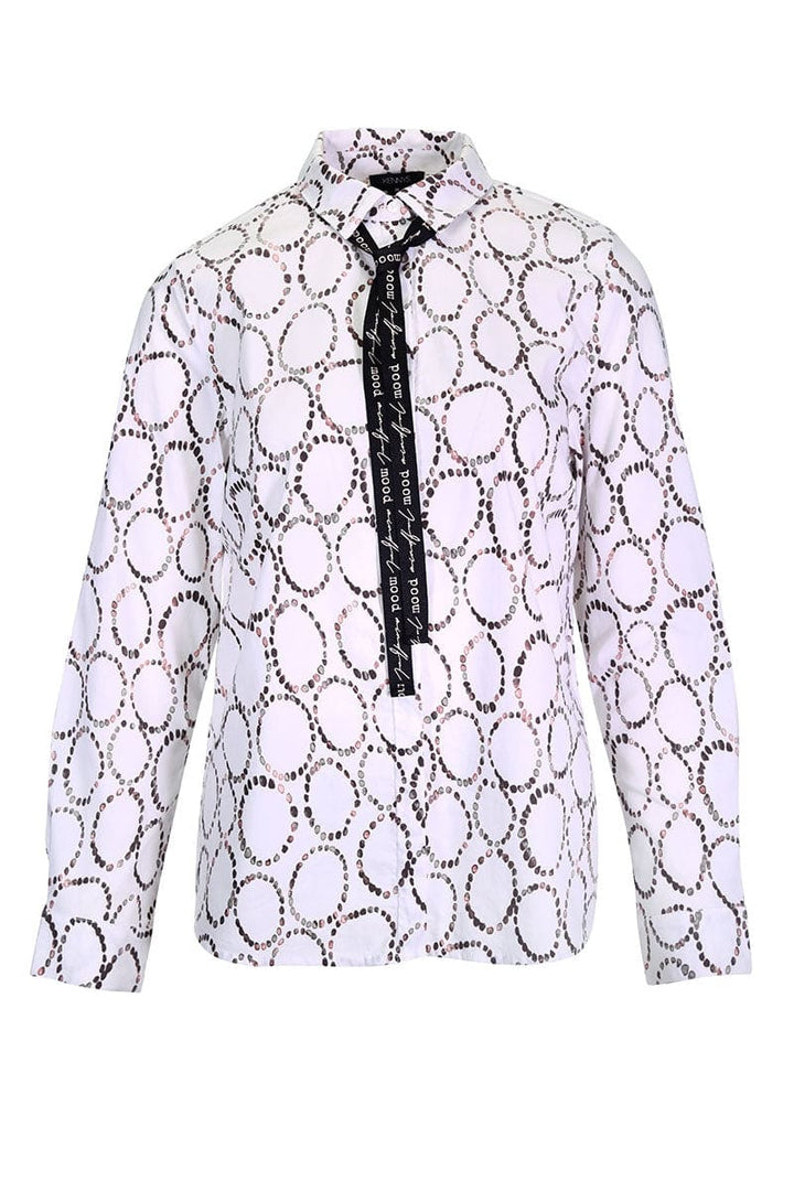 Chemise imprimée avec détail à nouer pour femme kennys