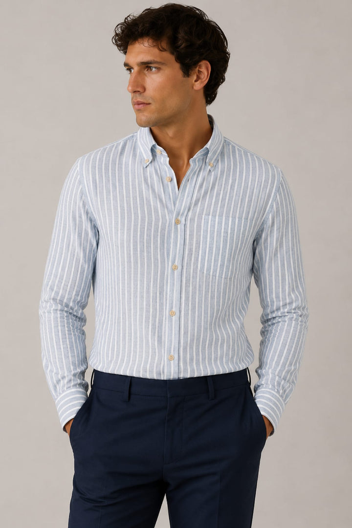 Front view of the Eton multicolored men&