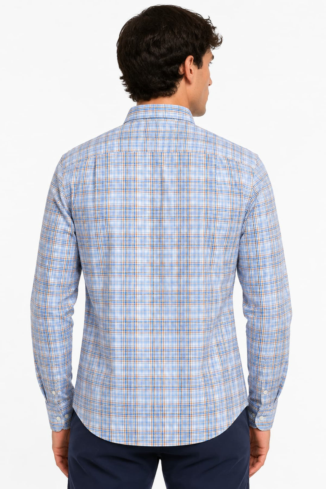 Vue de face chemise sport multiligne Paul and Shark homme colorée - Valérie Simon