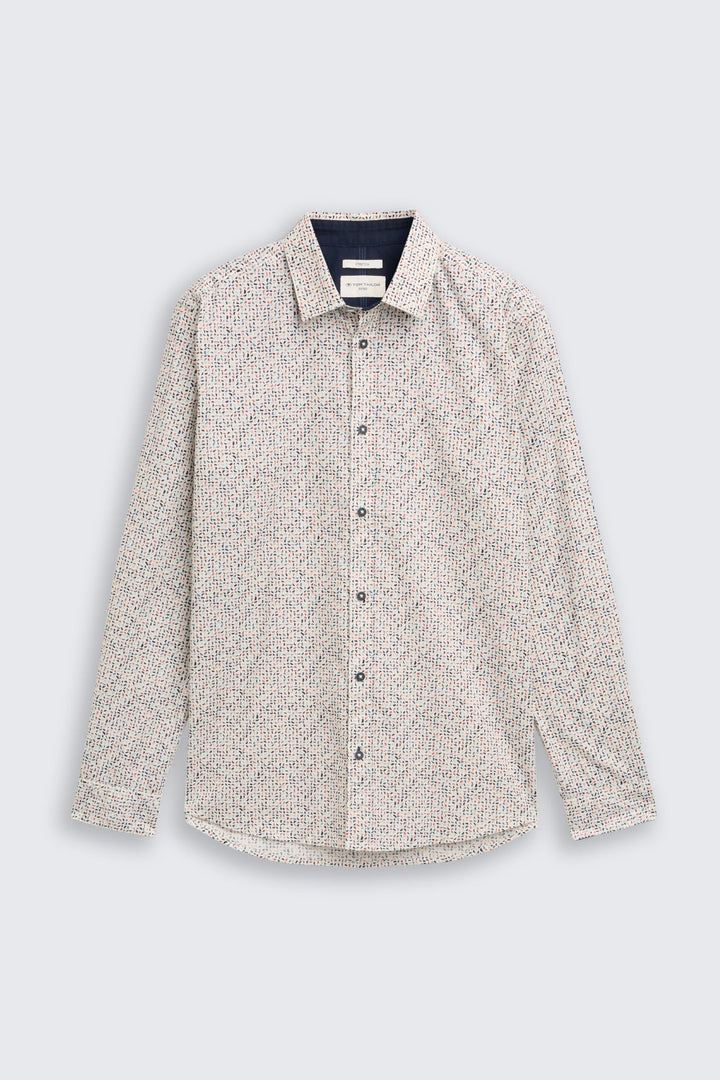 Front view of a blue and white Tom Tailor men&