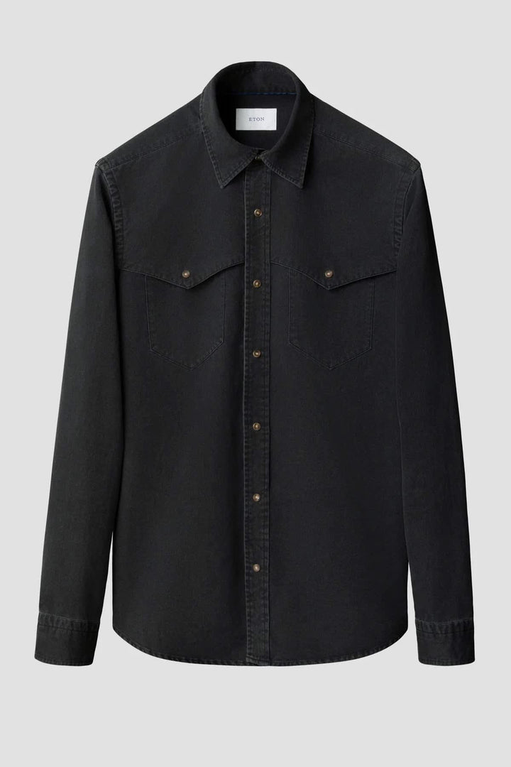 Chemise sport style western vue de face pour homme Eton