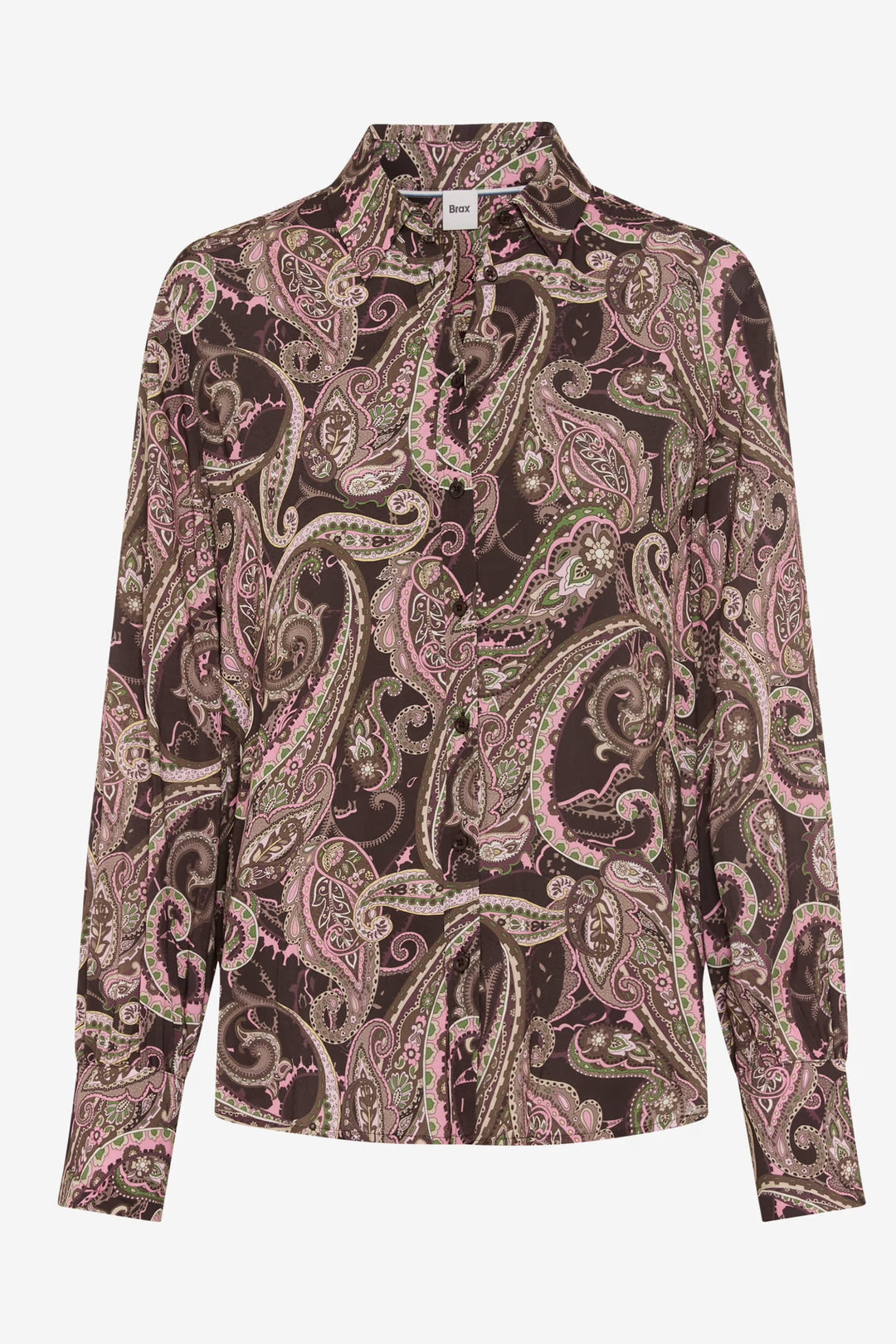 Chemise Vic à imprimé cachemire vue de face pour femme Brax