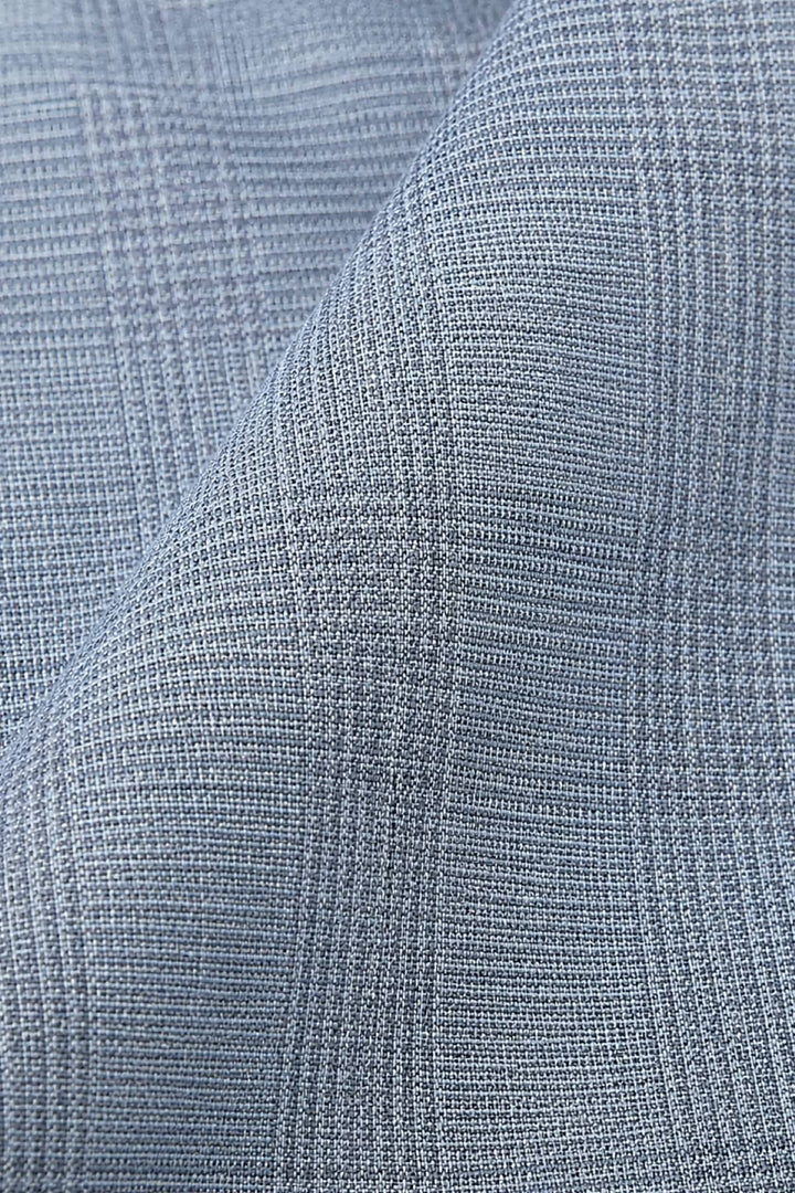 Vue de face complet à carreaux subtils Lief Horsens pour homme gris - Valérie Simon