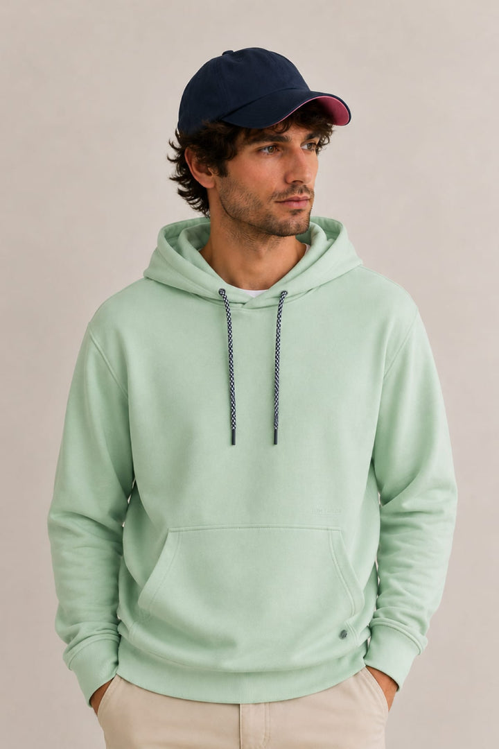 Vue de devant coton ouaté bleu marine homme avec capuche Tom Tailor - Valérie Simon