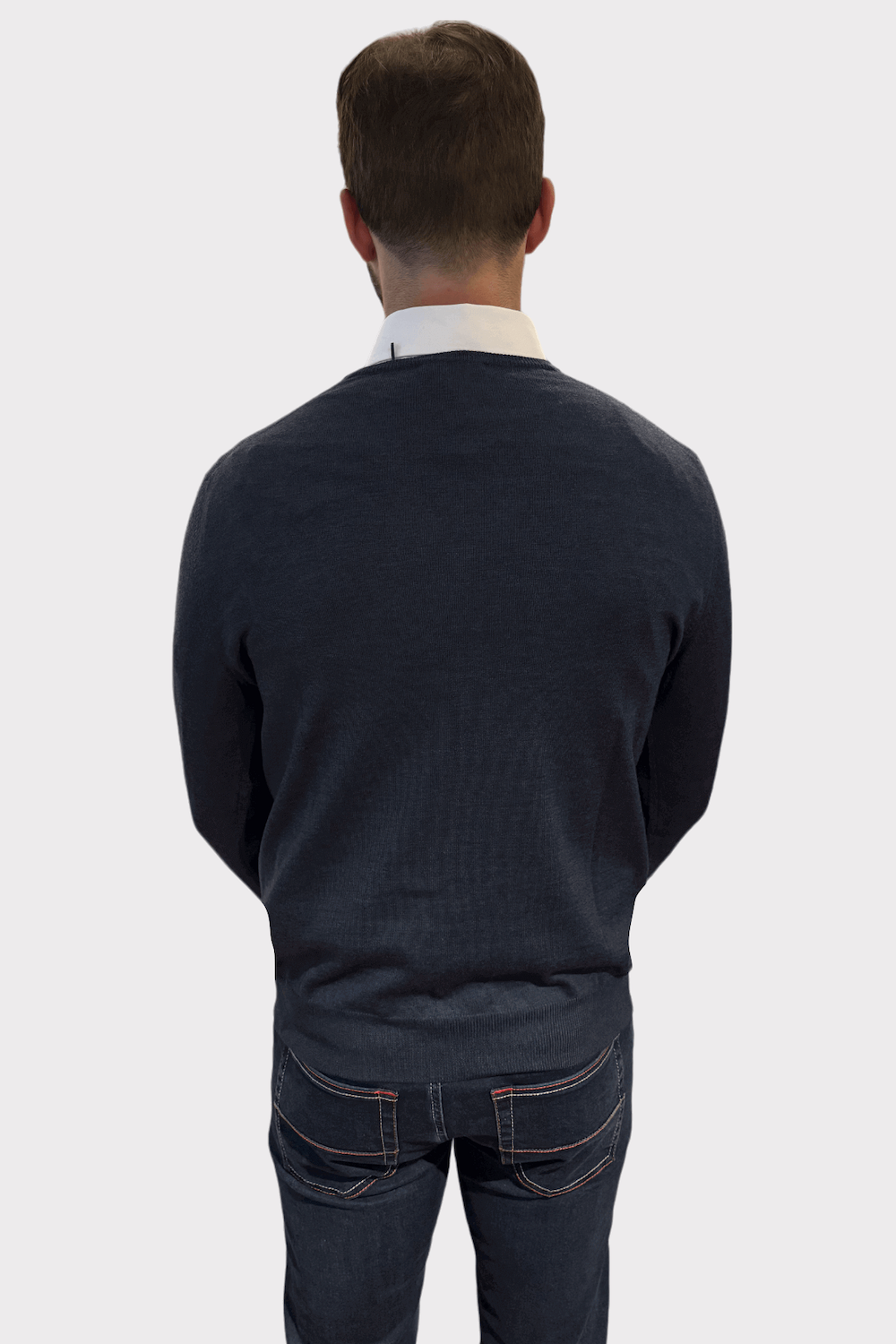 Wool V-neck sweater