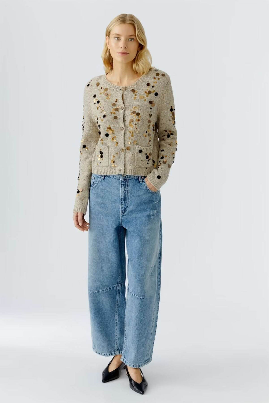 Cardigan en maille texturée