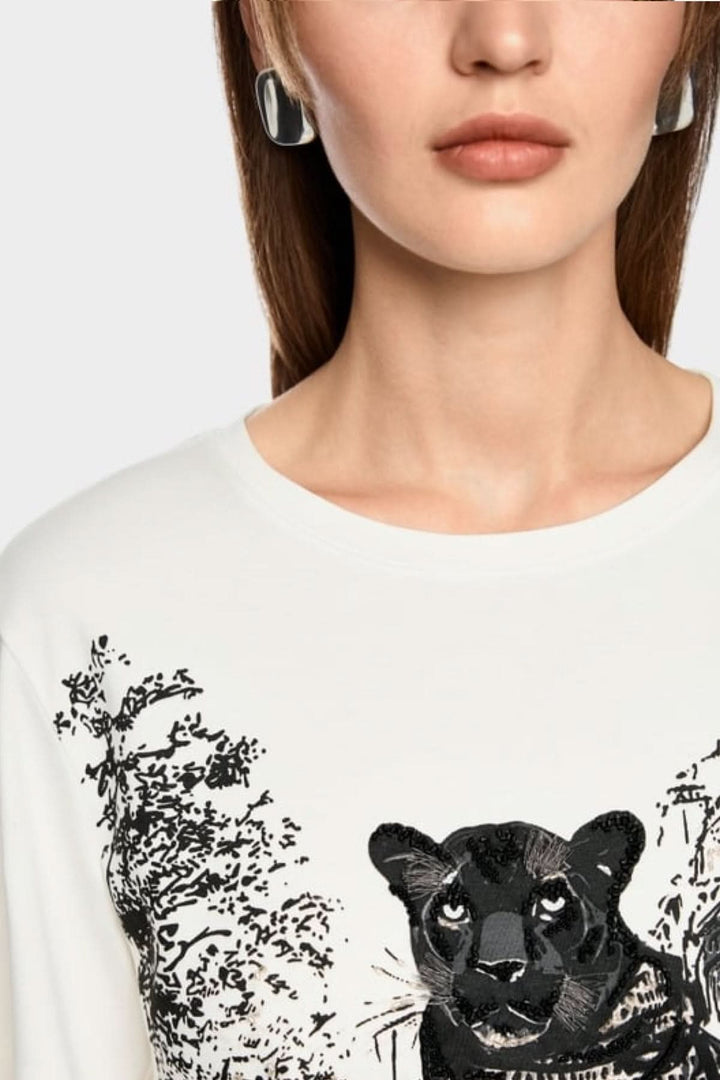 T-shirt with panther print