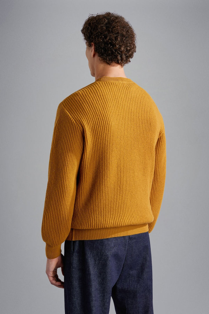 Wool ribbed sweater