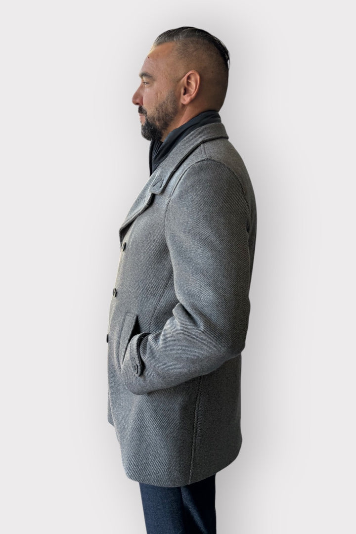 Lined pea coat