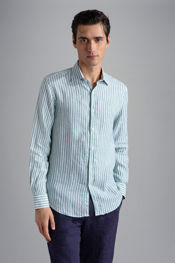 Linen striped shirt