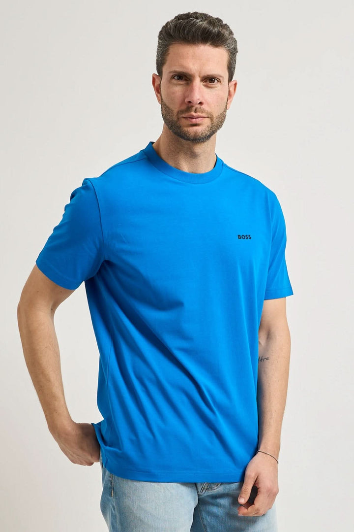 T-shirt en coton extensible avec logo