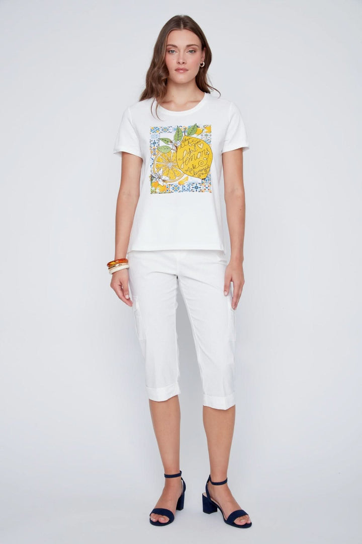 T-shirt imprimé citron
