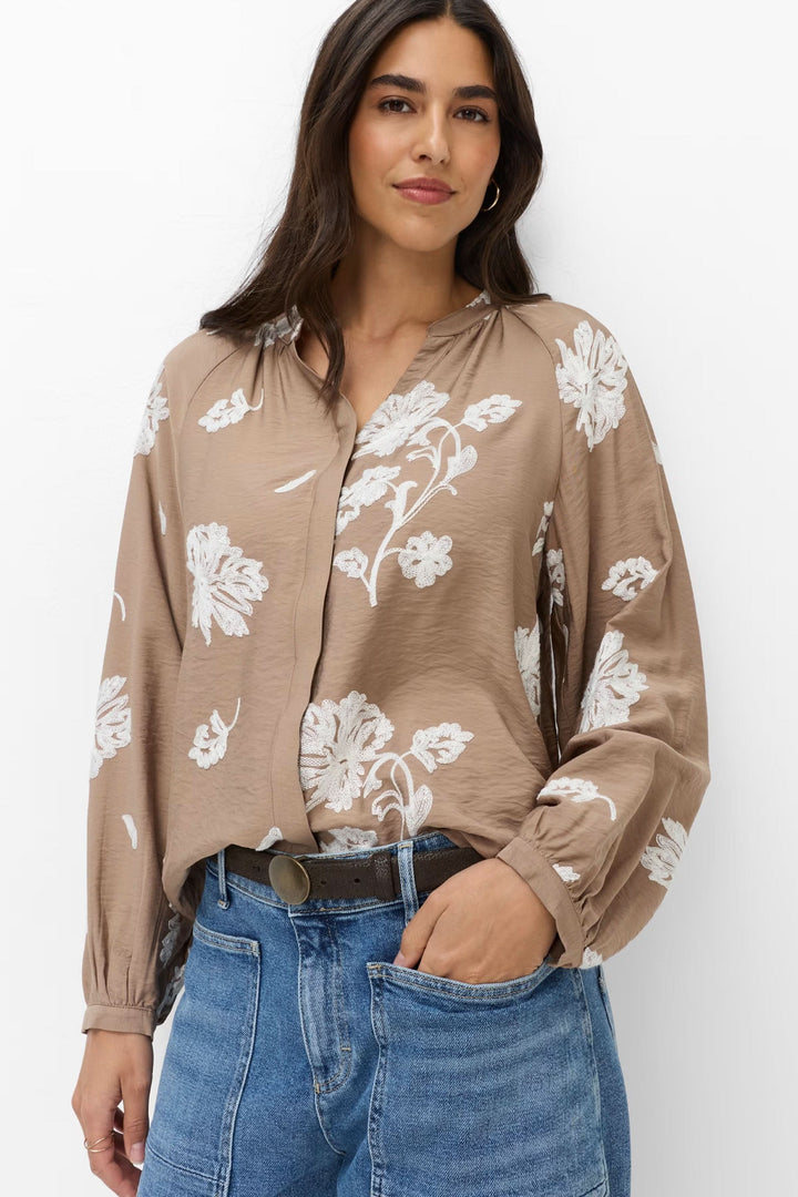 Blouse Vivian à broderies florales