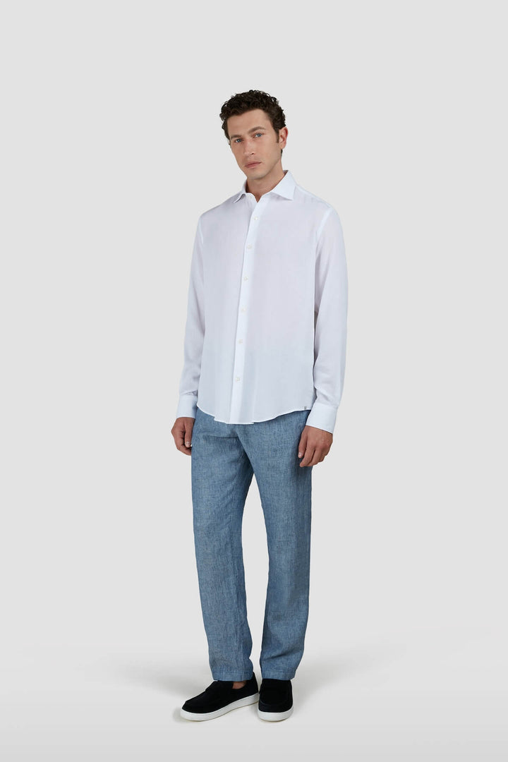 Textured cotton shirt