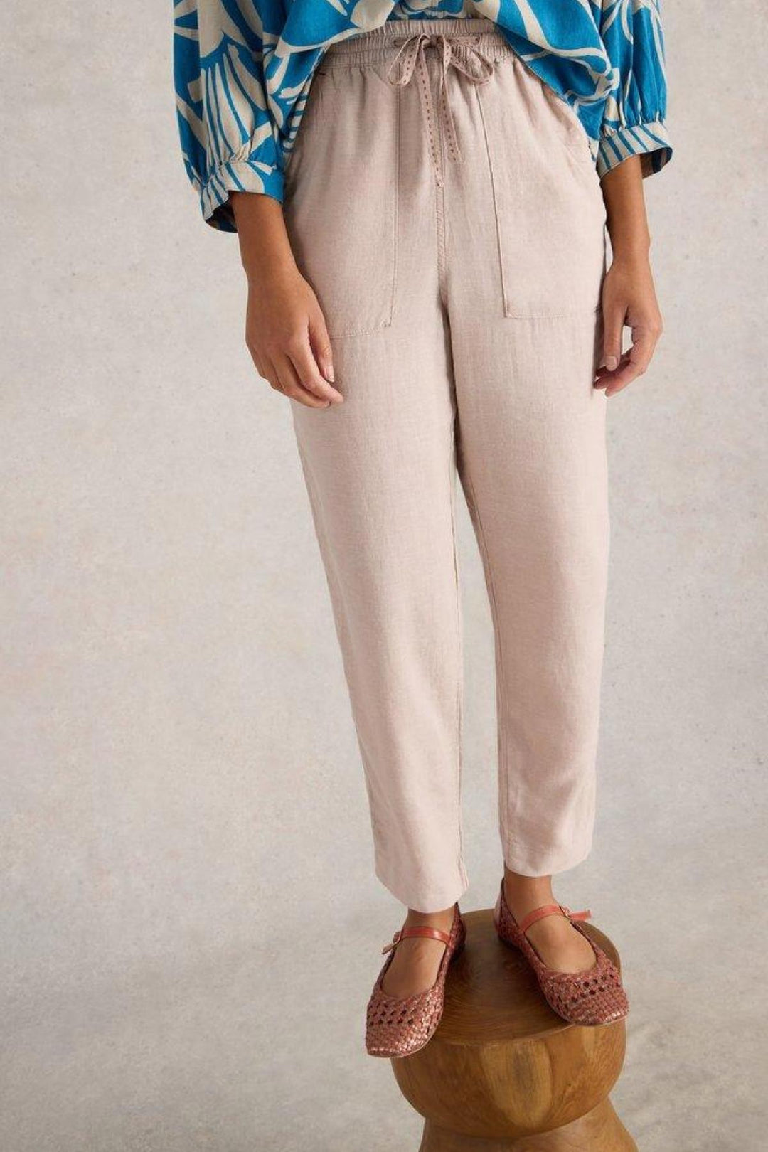 Elle linen blend pants