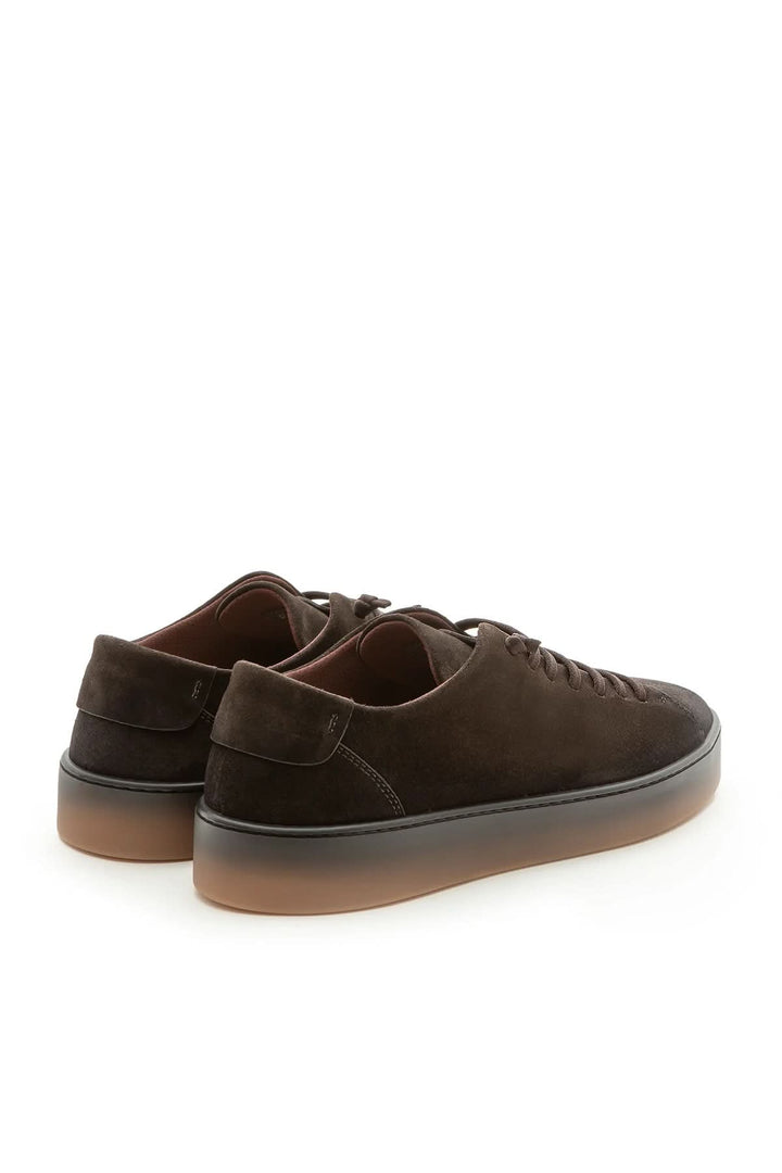 Men's sneaker in calf leather with a refined finish