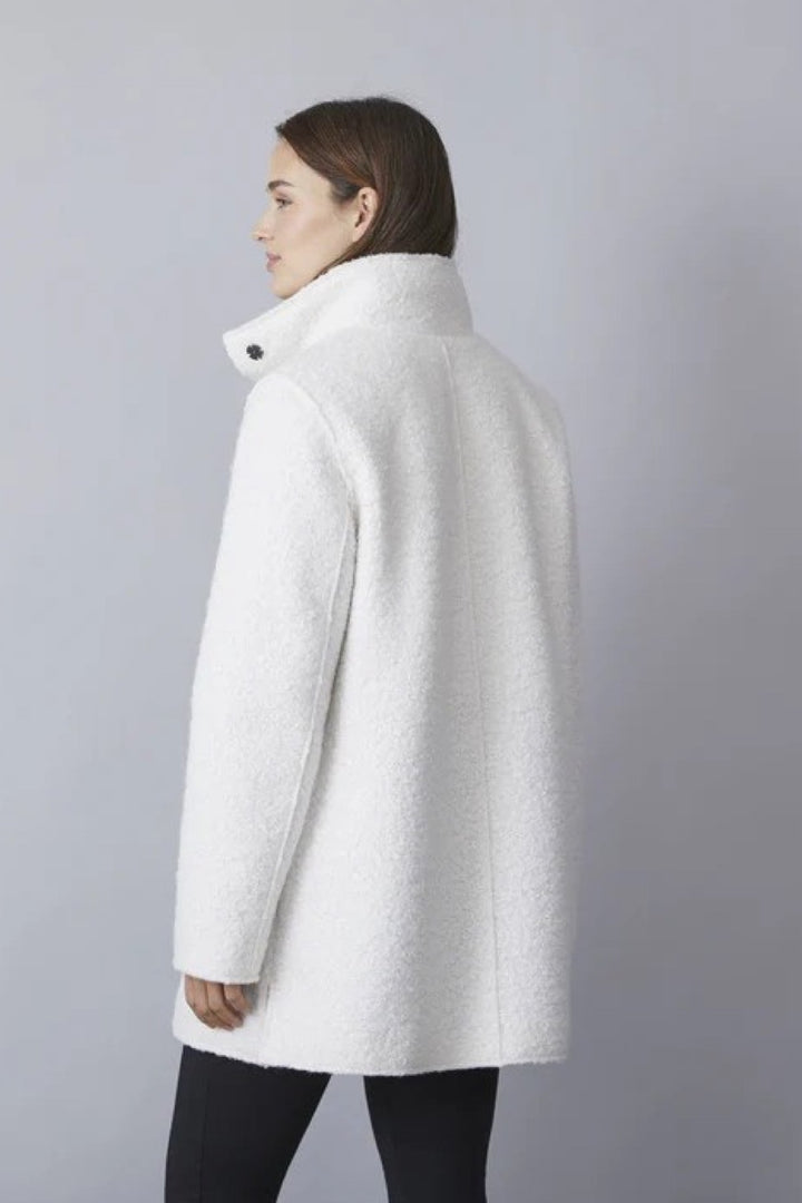 Manteau laine bouclée