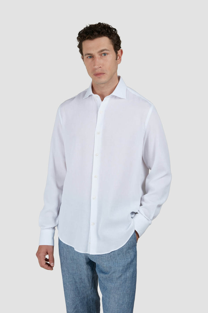 Textured cotton shirt